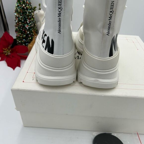 Men’s Alexander McQueen leather sneaker boots size 42 made in Italy main image 8